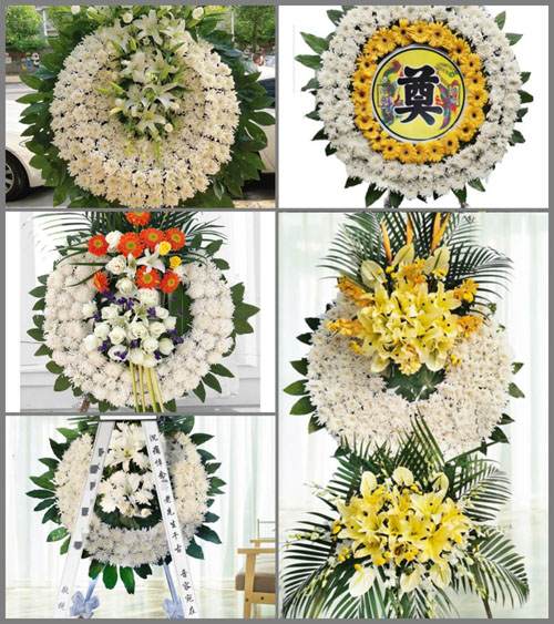 山东青岛平度市同和街道孙家张村花圈速递